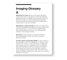 Imaging Glossary - Definitions for Common Imaging Terms